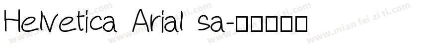 Helvetica Arial sa字体转换